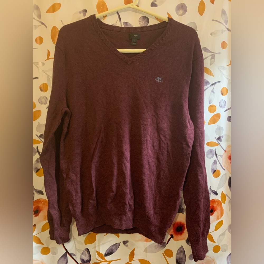 J. Crew Men's V-Neck Sweater Sz S
